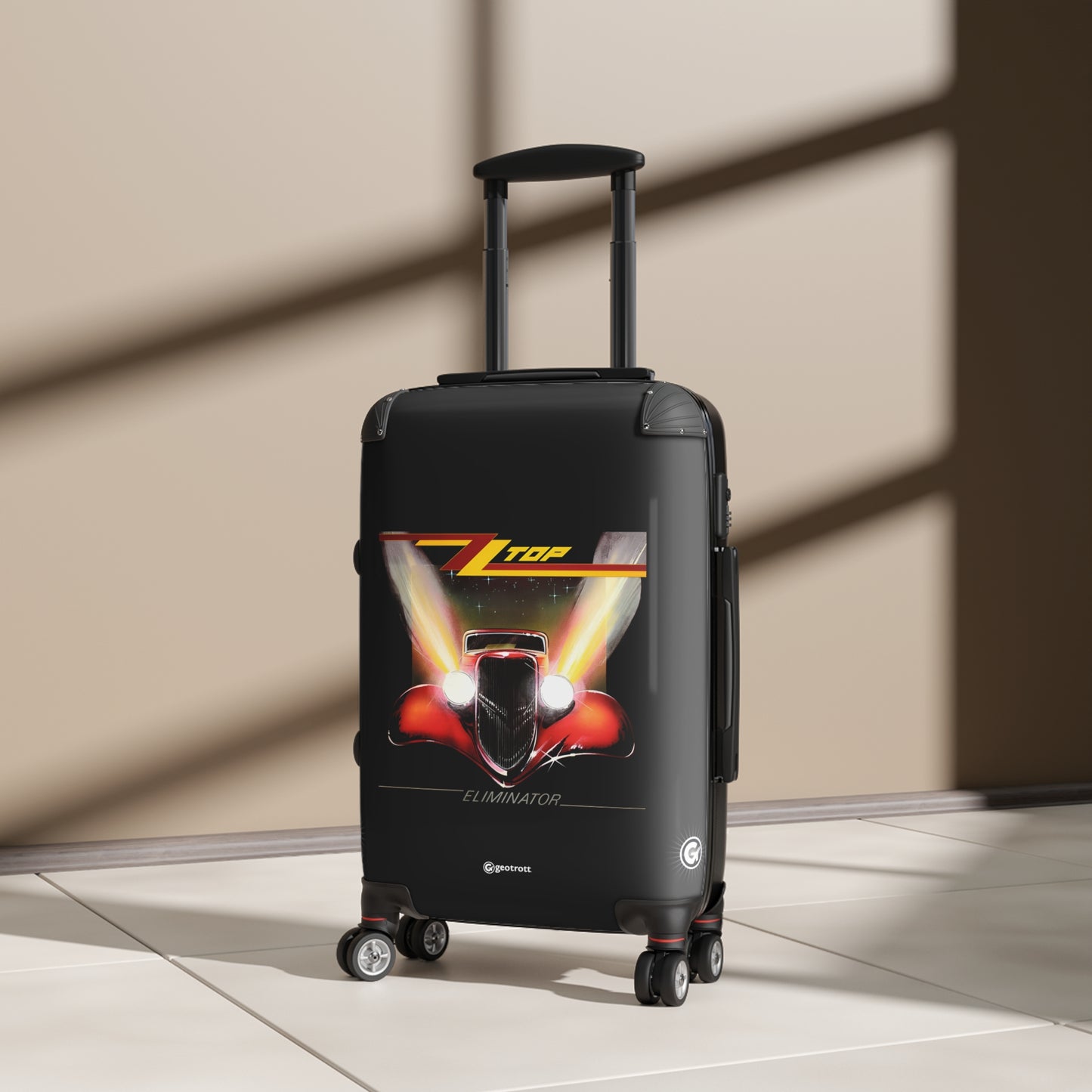 ZZ Top Eliminator Eighties Music Album Luggage Bag Rolling Suitcase Spinner