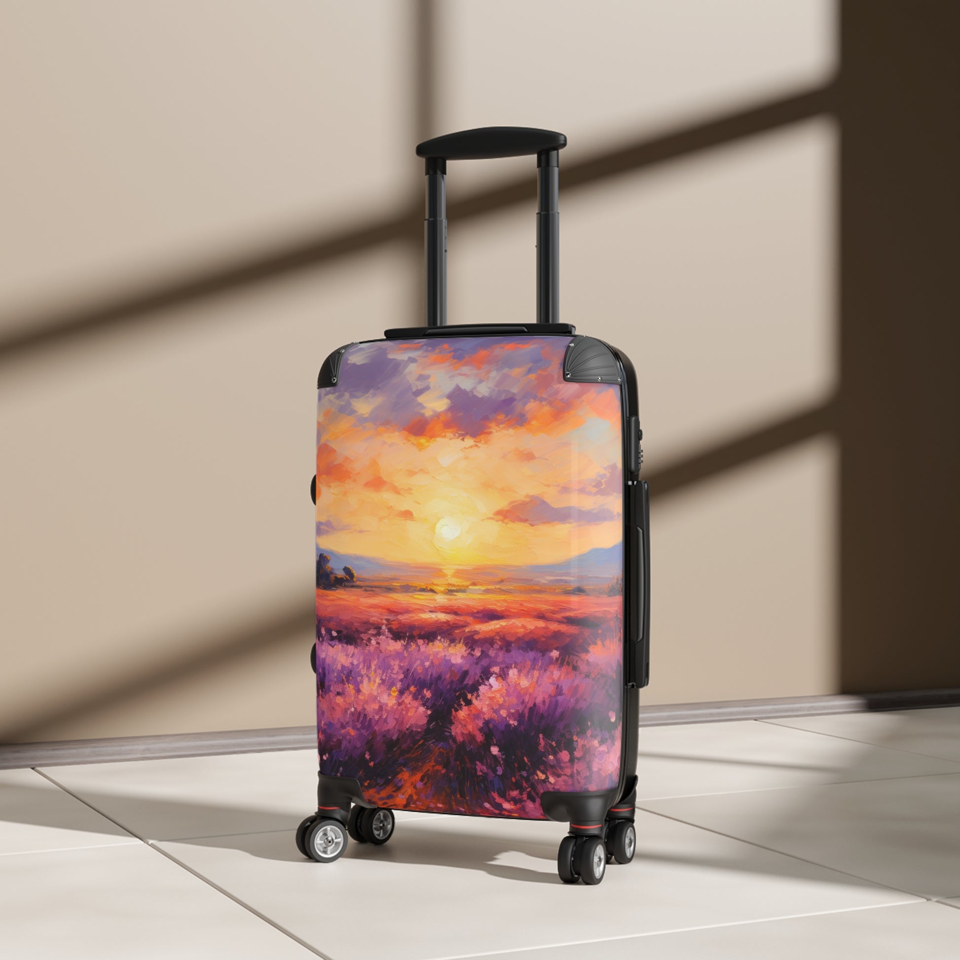 The Sunset Over A Lavender Field Serene Landscape Impre 0B27De7C-5073-41A9-8E2F-1901C10Bfeee 0