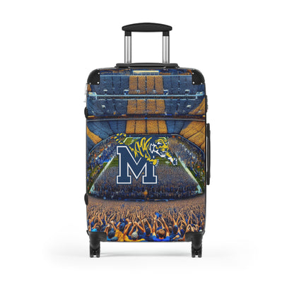 University Memphis Tigers College Football Luggage Bag Rolling Suitcase Spinner