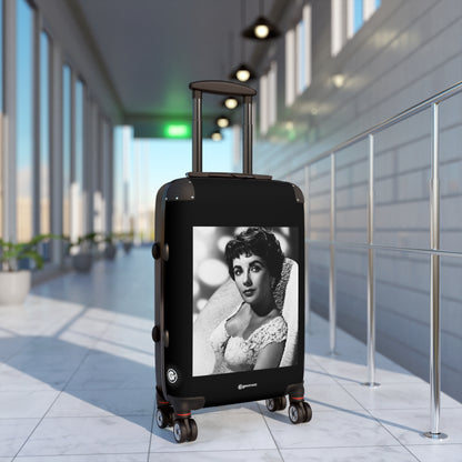 Dame Elizabeth Rosemond Taylor British and American Actress 20TH CENTURY Photos Luggage Bag Rolling Suitcase Spinner