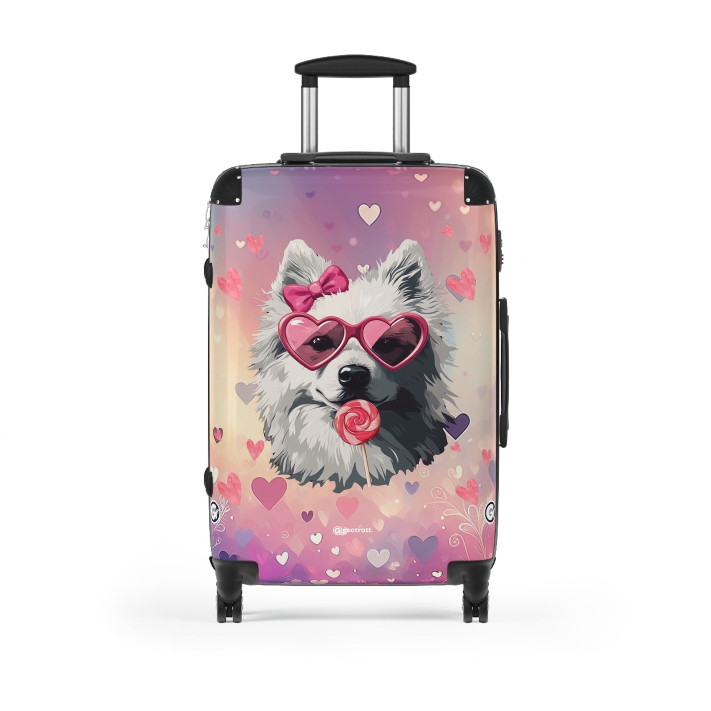 Sweet & Stylish: The Ultimate Pup Lover’s Statement Luggage Bag Rolling Suitcase Spinner