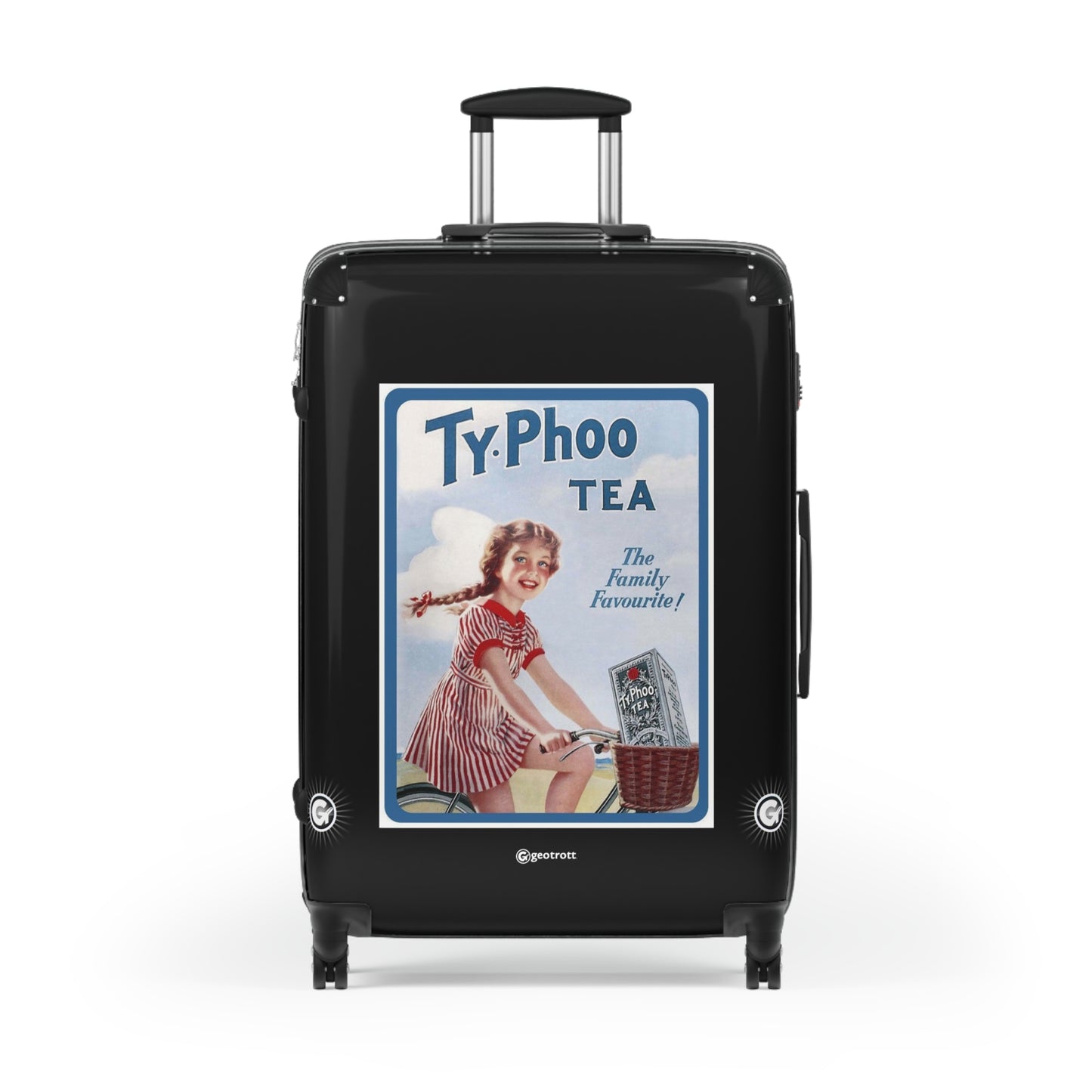 Ty-phoo Tea 2 Advertising Vintage Posters Retro Ad Luggage Bag Rolling Suitcase Spinner