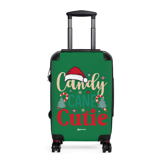 Candy Cane Cutie Christmas Season Luggage Bag Rolling Suitcase Travel Accessories
