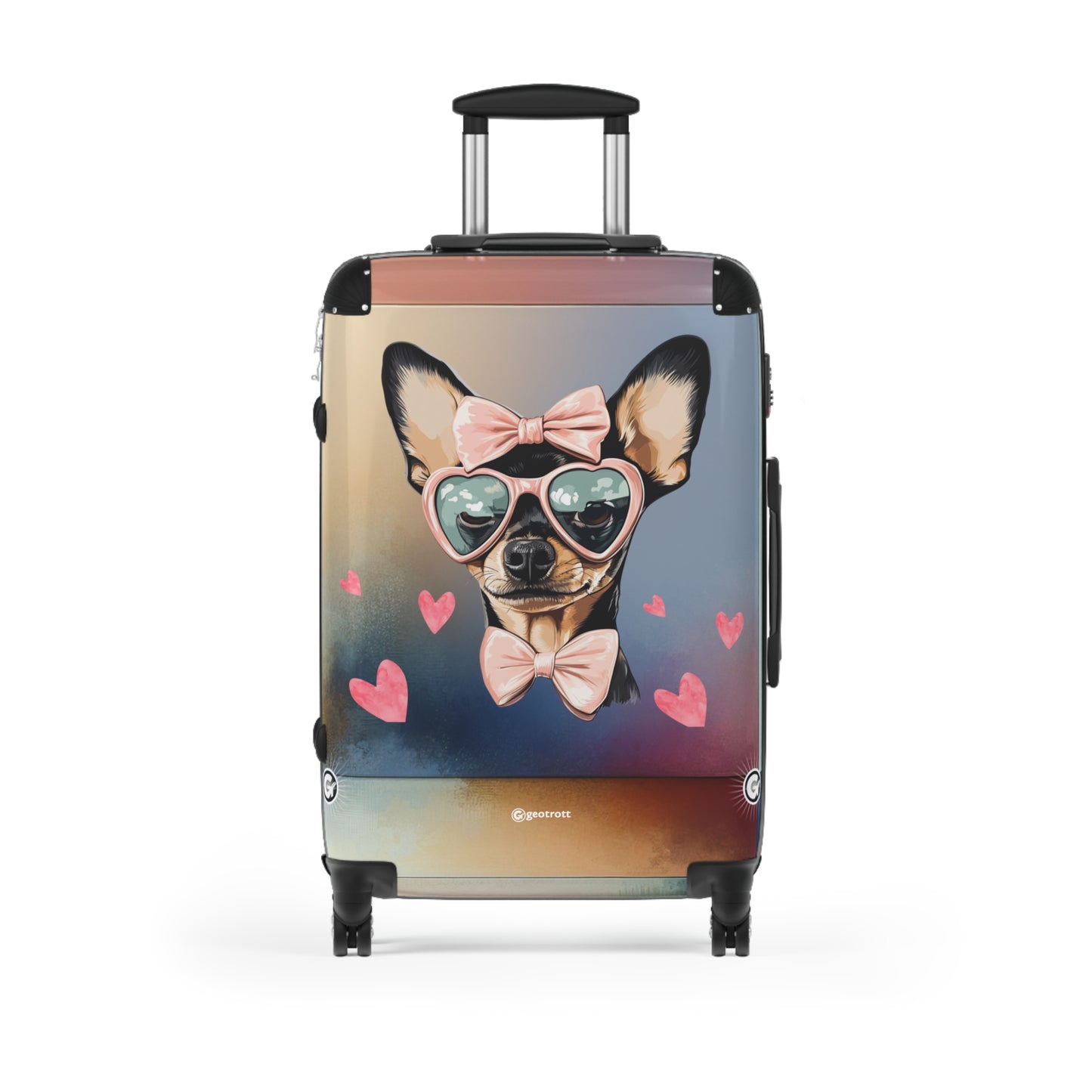 Lollipop Dreams Chihuahua Luggage Bag Rolling Suitcase Spinner