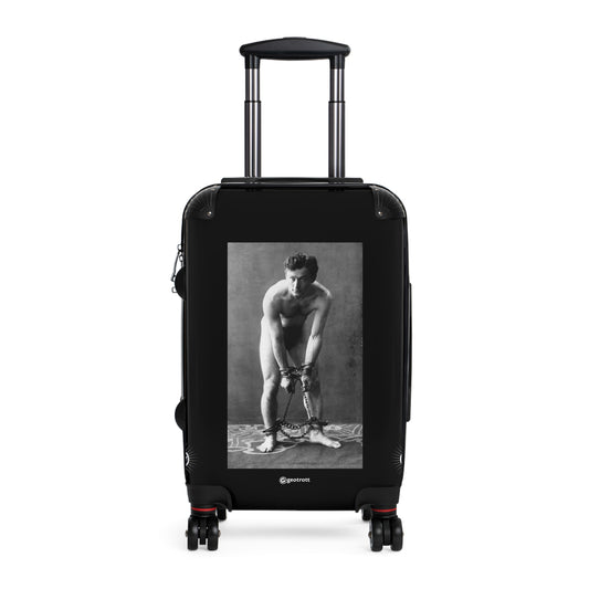 Harry Houdini in chains 1906 wily escape artist in handcuff 20TH CENTURY Photos Luggage Bag Rolling Suitcase Spinner