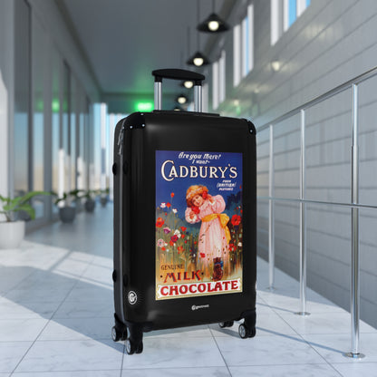 Are you there I want Cadbury's Chocolate Vintage Posters Retro Ad Luggage Bag Rolling Suitcase Spinner