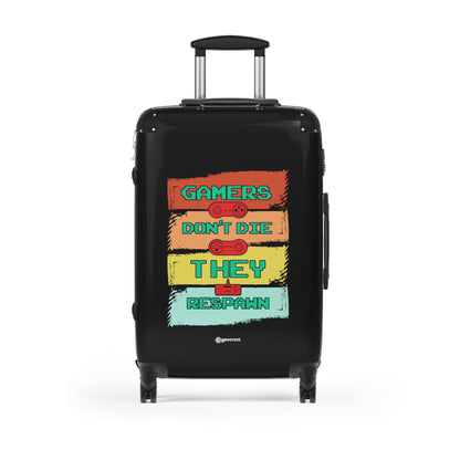 Gamers don't Die They Respawn Gamer Gaming Suitcase-Bags-Geotrott