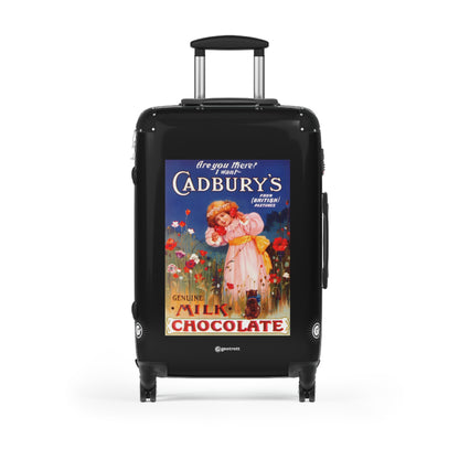 Are you there I want Cadbury's Chocolate Vintage Posters Retro Ad Luggage Bag Rolling Suitcase Spinner