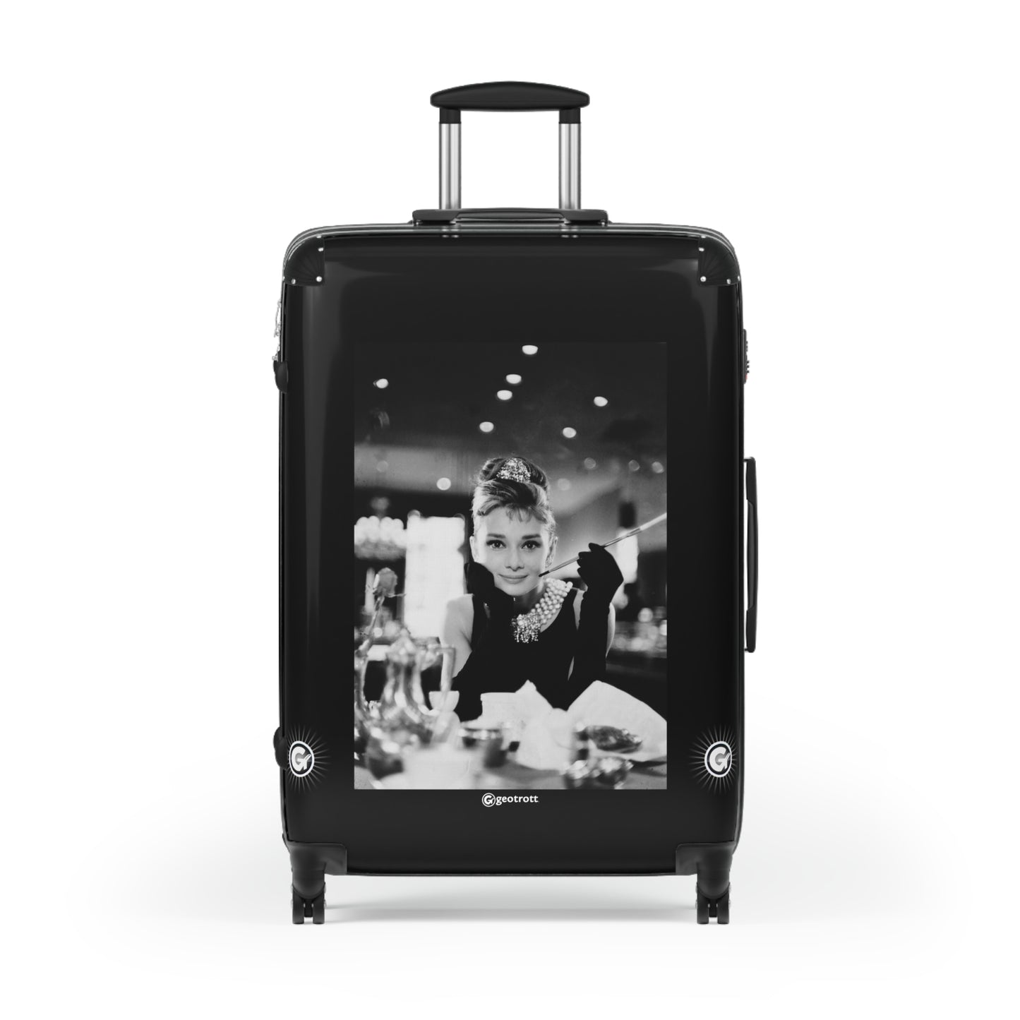 Aubrey Hepburn in Breakfast at Tiffanys 20TH CENTURY Photos Luggage Bag Rolling Suitcase Spinner