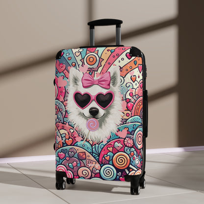 Candy Chihuahua Paws Adventure Luggage Bag Rolling Suitcase Spinner