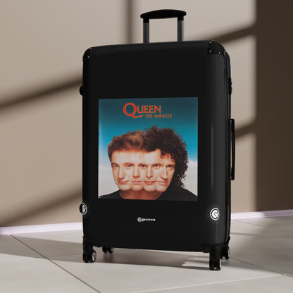 The Miracle Queen Eighties Music Album Luggage Bag Rolling Suitcase Spinner