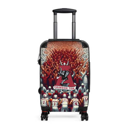 Alabama Crimson Tide Big Al College Team Luggage Bag Rolling Suitcase Spinner