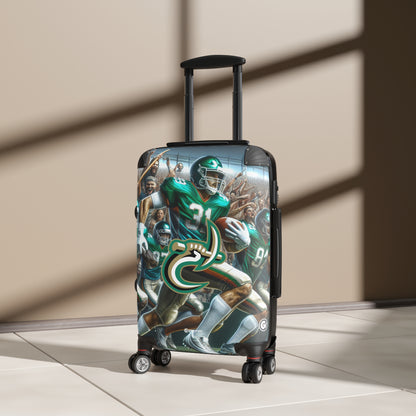 University of North Carolina Charlotte 49ers Football Team Luggage Bag Rolling Suitcase Spinner