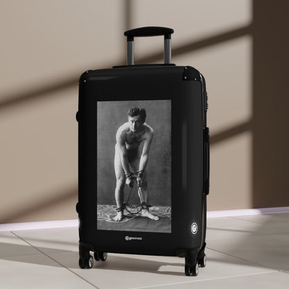 Harry Houdini in chains 1906 wily escape artist in handcuff 20TH CENTURY Photos Luggage Bag Rolling Suitcase Spinner