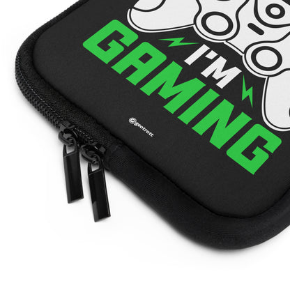 Do not Disturb I'm Gaming Gamer Gaming Lightweight Smooth Neoprene Laptop Sleeve