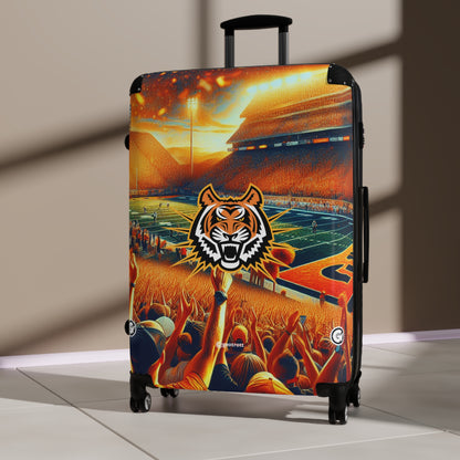 Idaho State College Bengals Football Luggage Bag Rolling Suitcase Spinner