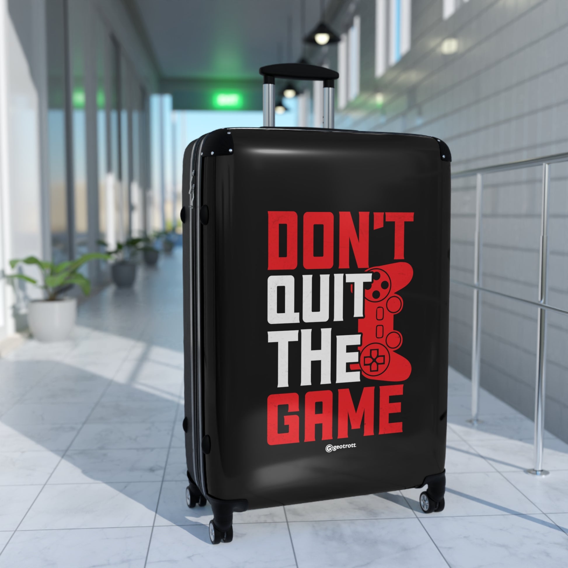 Don't Quit the Game l Gamer Gaming Suitcase-Bags-Geotrott