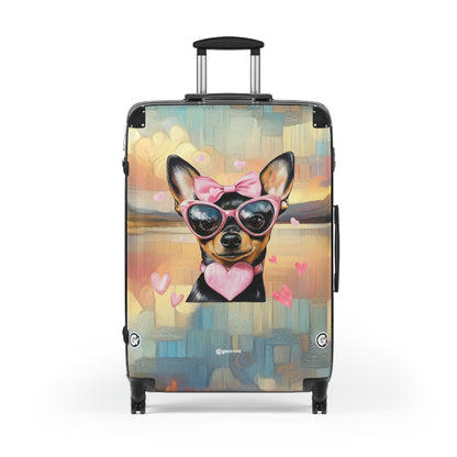 Sweetheart Chihuahua Bliss Luggage Bag Rolling Suitcase Spinner