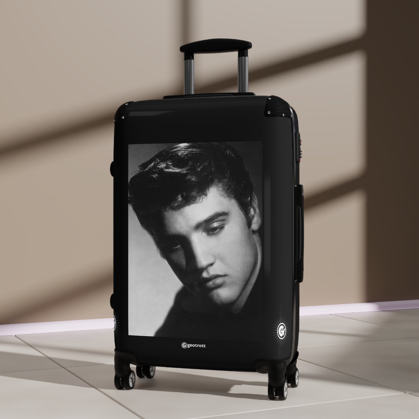 Elvis Presley 20TH CENTURY Photos Luggage Bag Rolling Suitcase Spinner