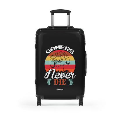 Gamers Never Die Gamer Gaming Suitcase-Bags-Geotrott