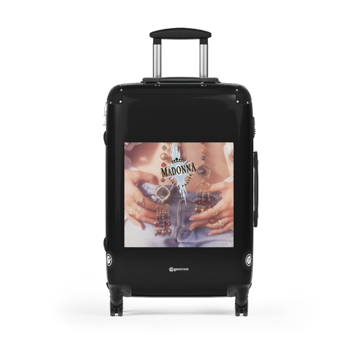 Madonna Like a Prayer Eighties Music Album Luggage Bag Rolling Suitcase Spinner