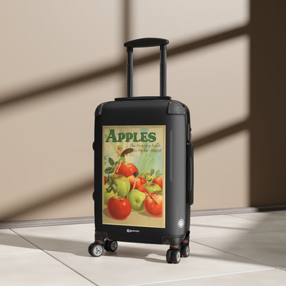 Apples The Finishing Touch to Perfect Health Vintage Posters Retro Ad Luggage Bag Rolling Suitcase Spinner