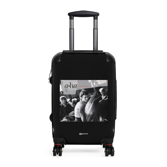 Ah ha Hunting High and Low Eighties Music Album Luggage Bag Rolling Suitcase Spinner