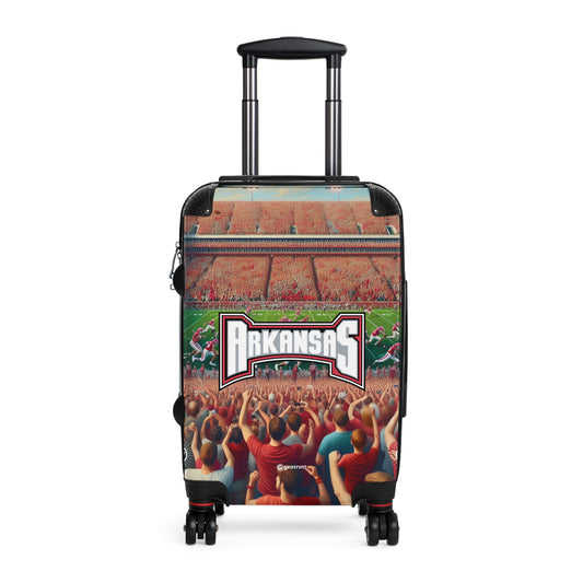 Arkansas University Razorbacks Football Team Luggage Bag Rolling Suitcase Spinners