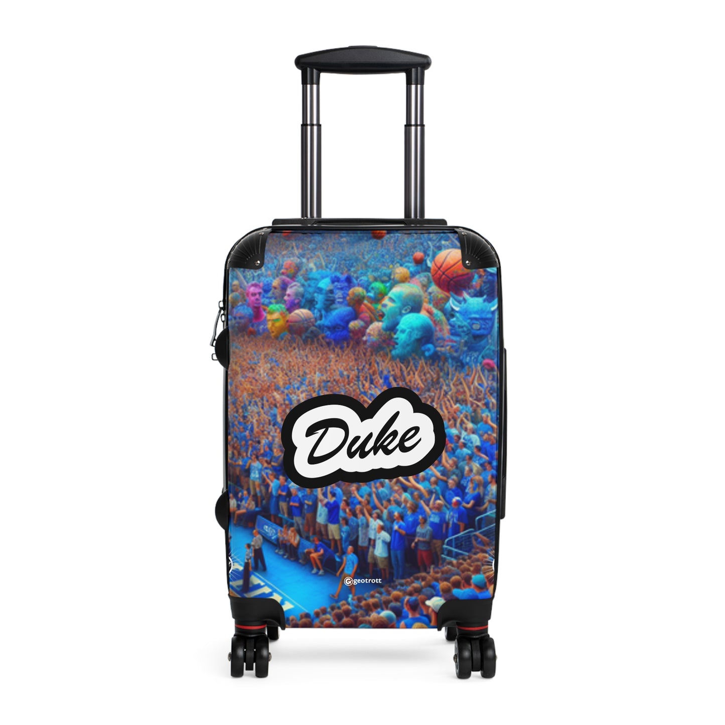 The Duke University Blue Devils Mens Basketball NCAA Team Luggage Bag Rolling Suitcase Spinner