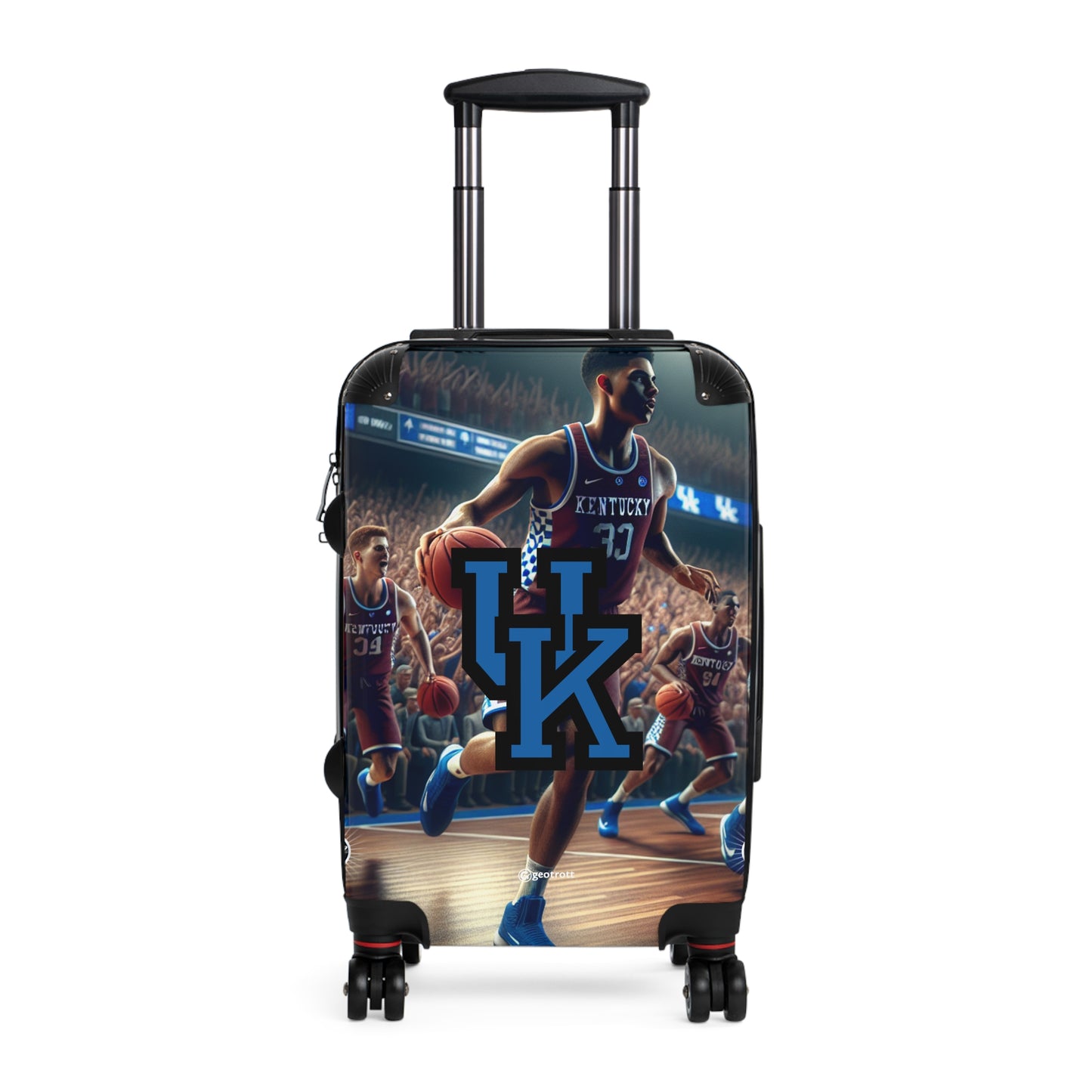 Kentucky Wildcats Men's Basketball Team Luggage Bag Rolling Suitcase Spinner