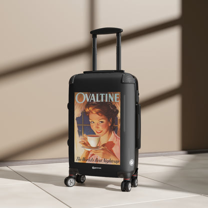 Ovaltine Cocoa The Worlds Best Nightcap Vintage Posters Retro Ad Luggage Bag Rolling Suitcase Spinner