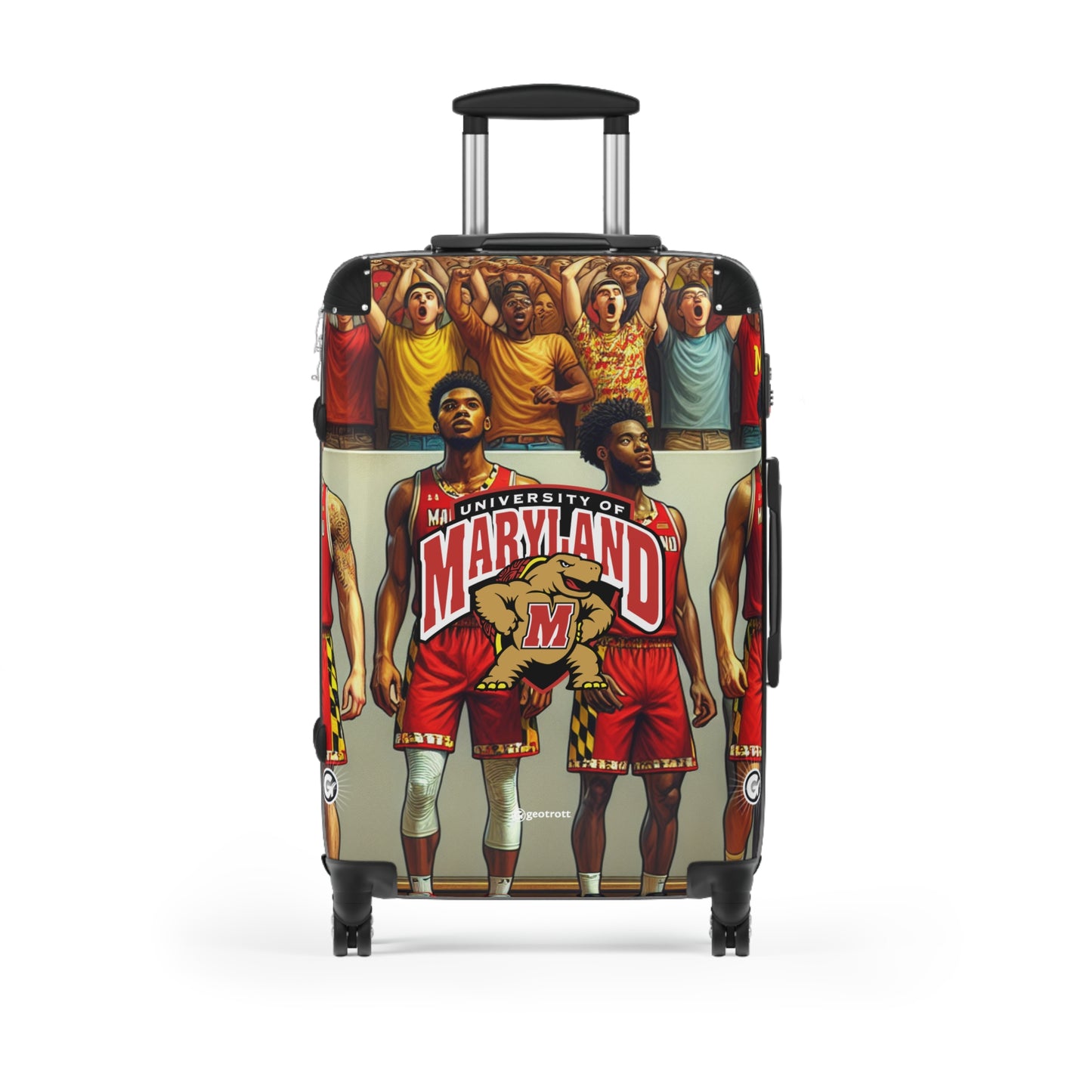 Maryland Terrapins men's Basketball Team Luggage Bag Rolling Suitcase Spinner