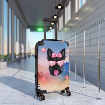 Sunset Chic Terrier Luggage Bag Rolling Suitcase Spinner