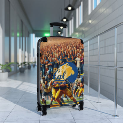 California University Golden Bears Football Team Luggage Bag Rolling Suitcase Spinner