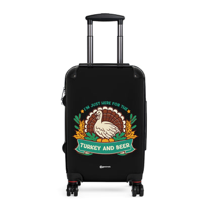 I am just here for the Turkey and Beer Thanksgiving Season Luggage Bag Rolling Suitcase Travel Accessories