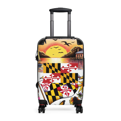 Maryland USA STATE FLAGS Luggage Bag Rolling Suitcase Travel Accessories