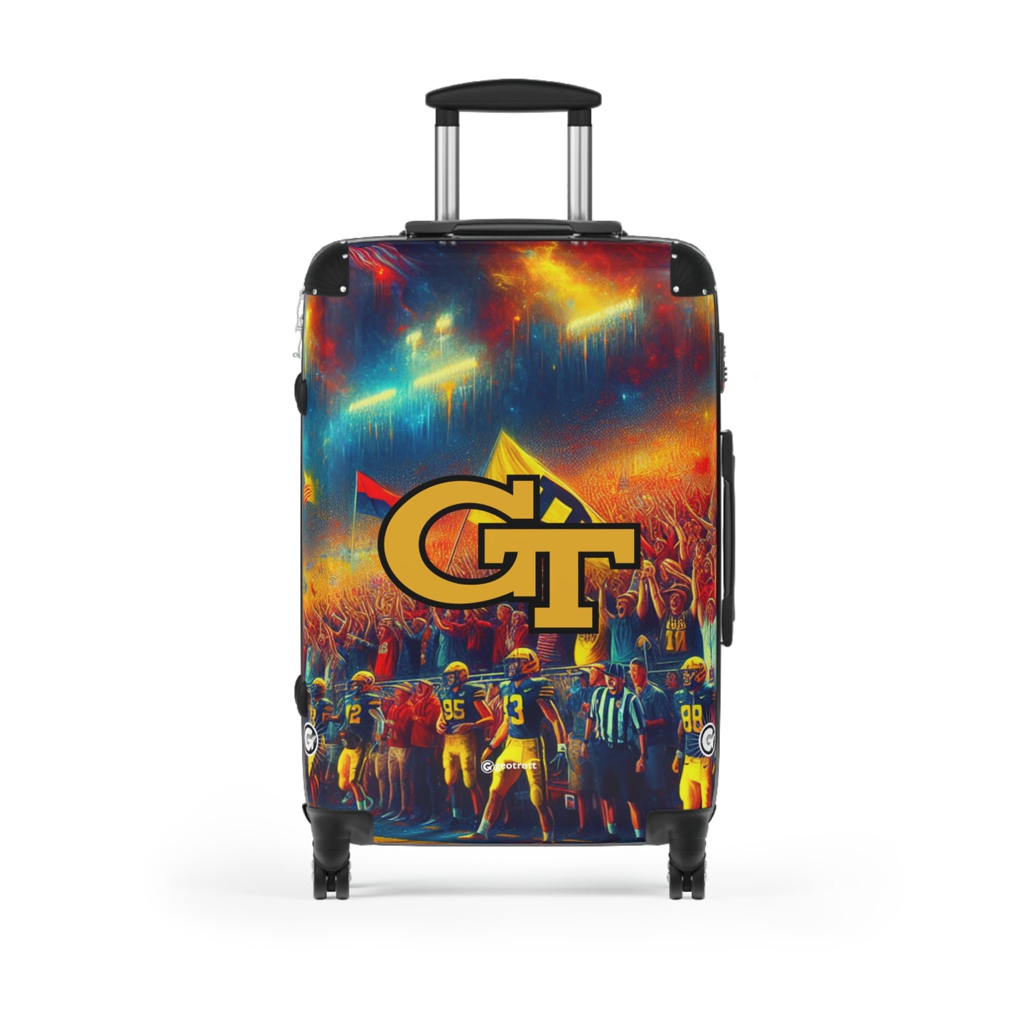 Georgia Tech Yellow Jackets College Football Team Luggage Bag Rolling Suitcase Spinner