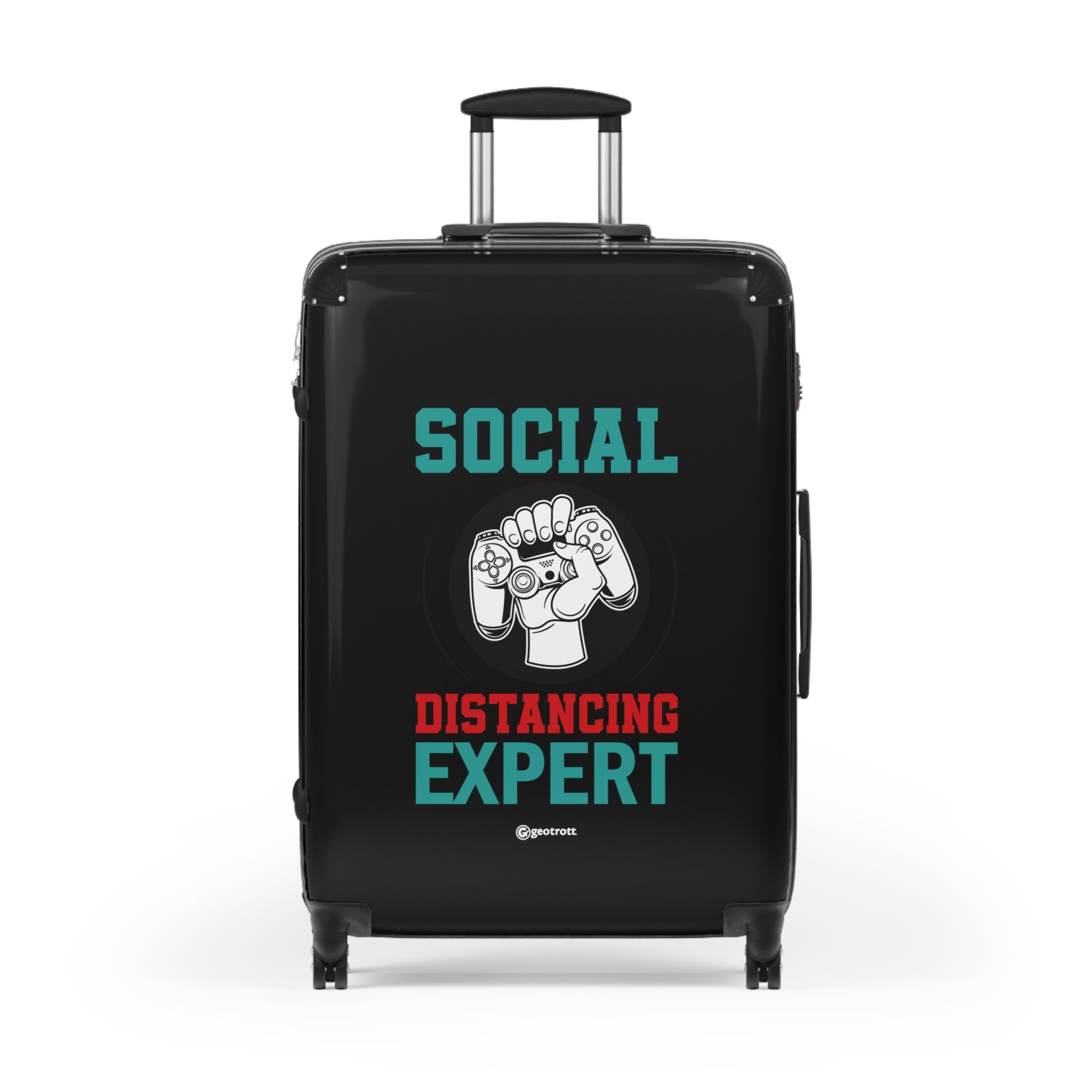 Social Distancing Expert Gamer Gaming Suitcase-Bags-Geotrott