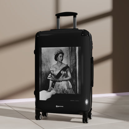 Queen Elizabeth II Of England 20TH CENTURY Photos Luggage Bag Rolling Suitcase Spinner