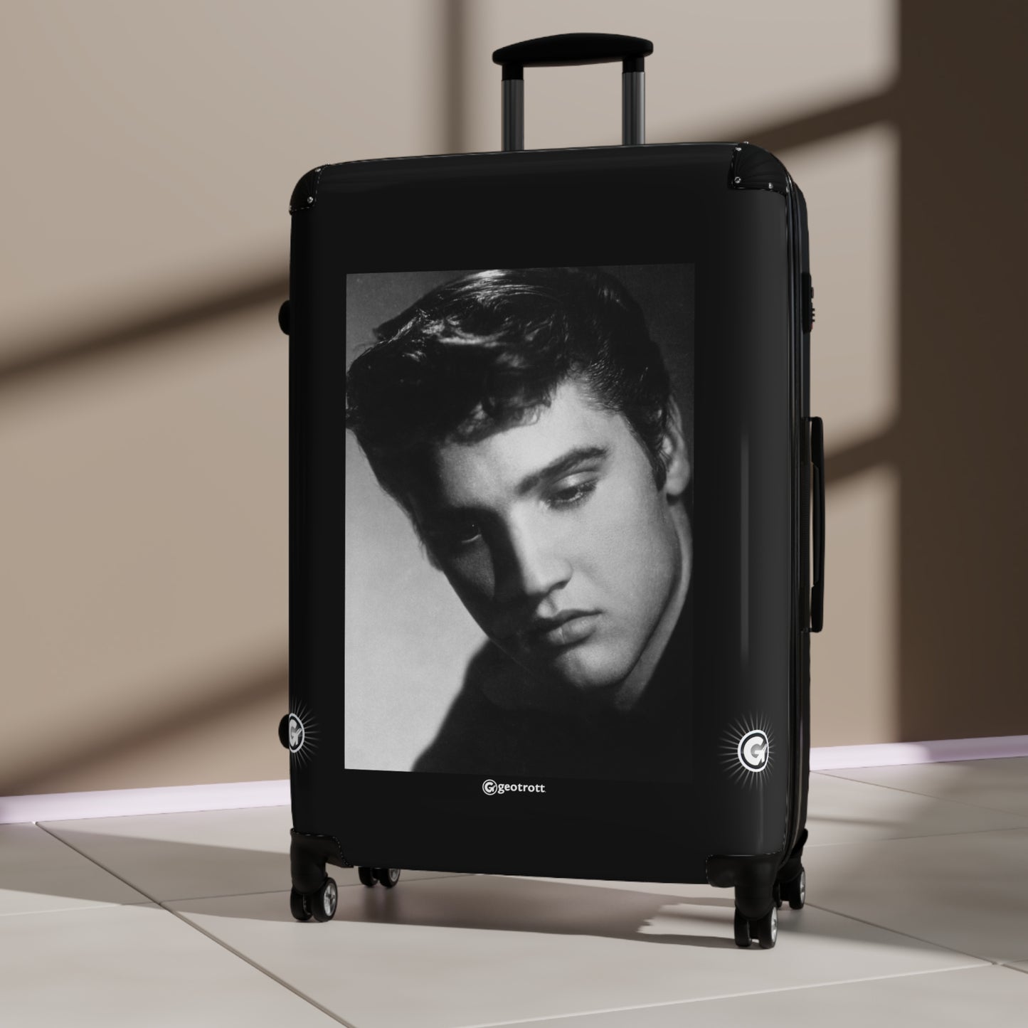 Elvis Presley 20TH CENTURY Photos Luggage Bag Rolling Suitcase Spinner