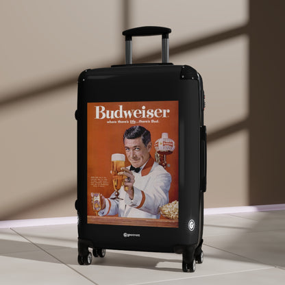 Where there is life there's Budweiser Vintage Posters Retro Ad Luggage Bag Rolling Suitcase Spinner