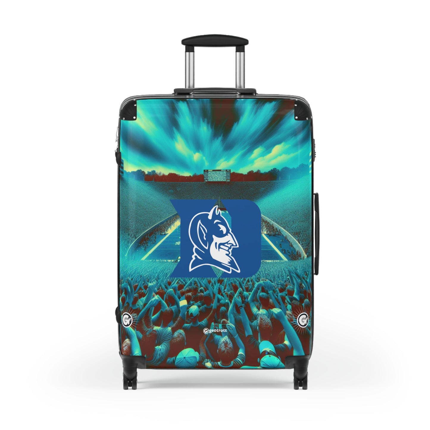 Duke University Blue Devils College Team Luggage Bag Rolling Suitcase Spinner