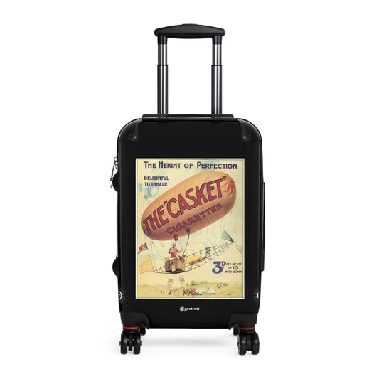 The Casket Cigarettes Tobacco Smoke Vintage Posters Retro Ad Luggage Bag Rolling Suitcase Spinner