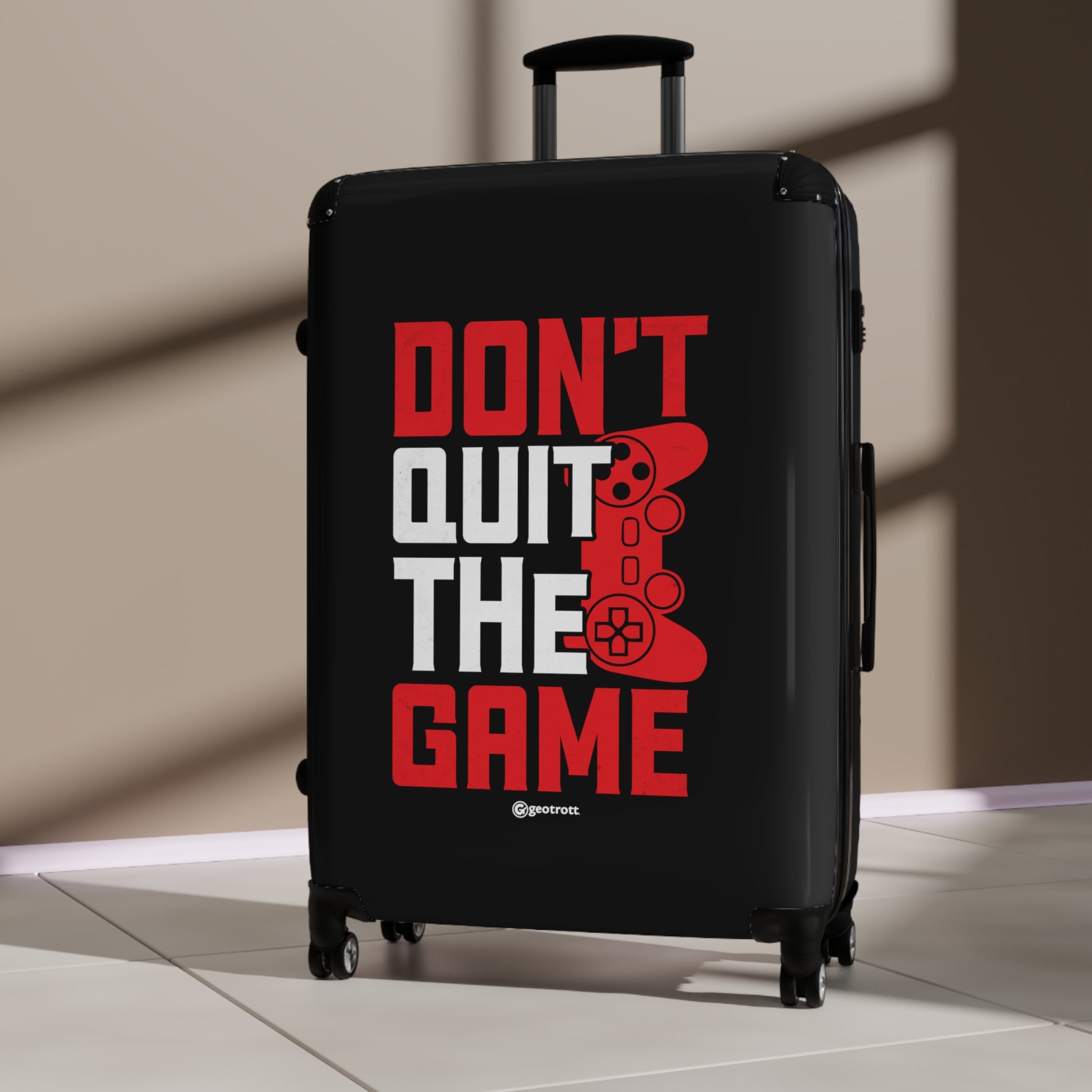 Don't Quit the Game l Gamer Gaming Suitcase-Bags-Geotrott