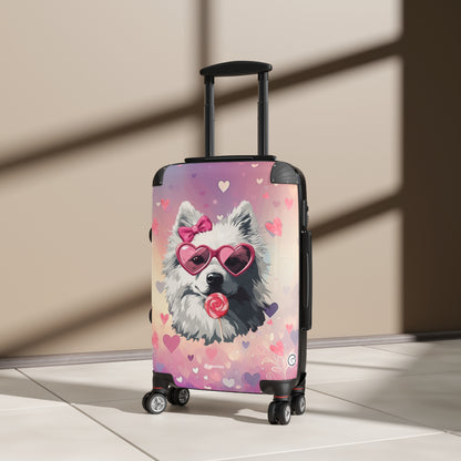 Sweet & Stylish: The Ultimate Pup Lover’s Statement Luggage Bag Rolling Suitcase Spinner