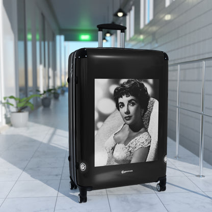 Dame Elizabeth Rosemond Taylor British and American Actress 20TH CENTURY Photos Luggage Bag Rolling Suitcase Spinner