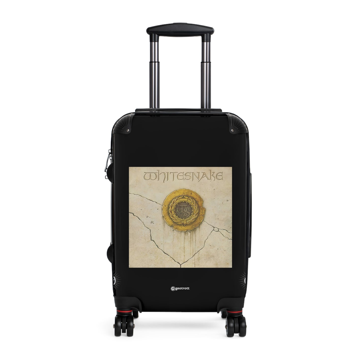 Whitesnake Eighties Music Album Luggage Bag Rolling Suitcase Spinner