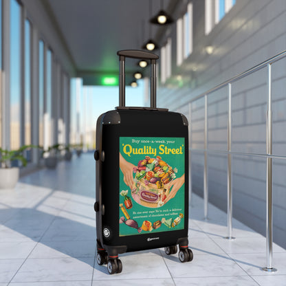 Quality Street Chocolates and Toffees Vintage Posters Retro Ad Luggage Bag Rolling Suitcase Spinner