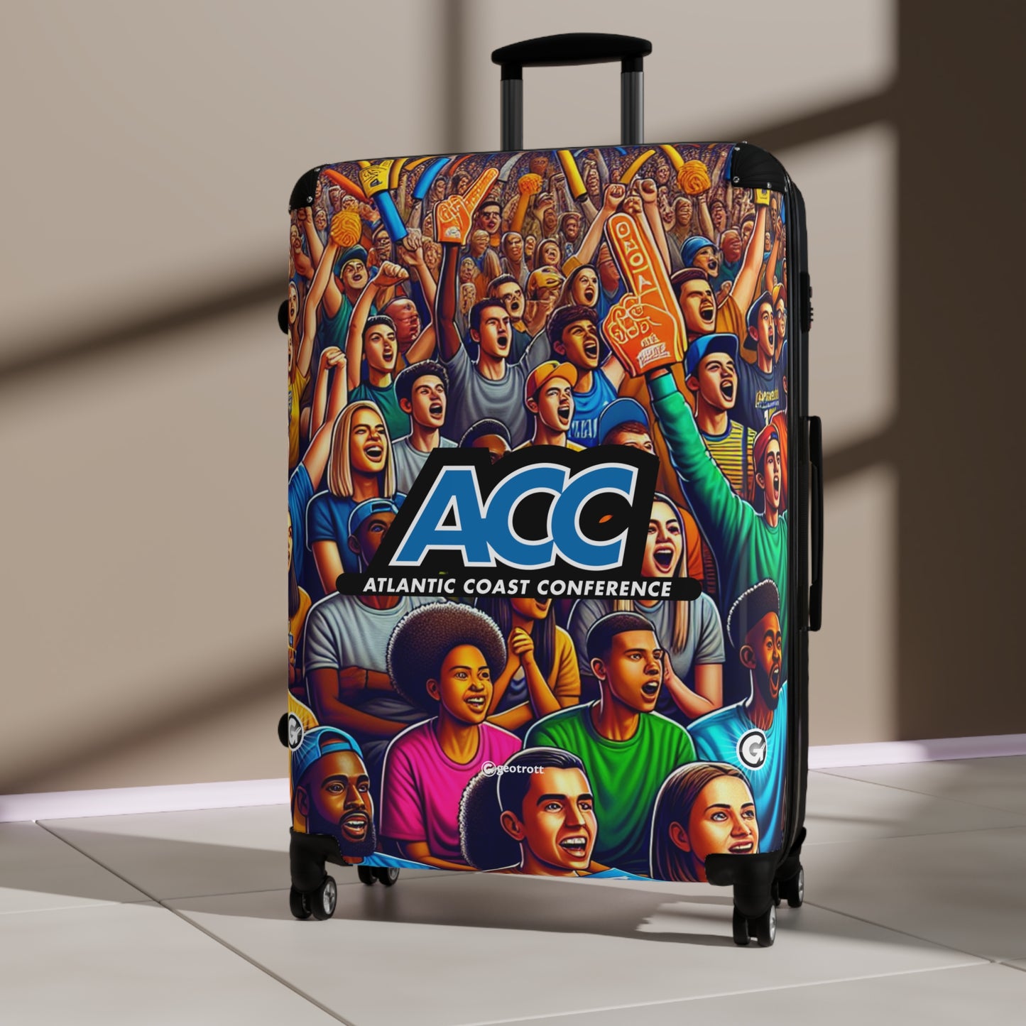 Atlantic Coast Conference NCAA Luggage Bag Rolling Suitcase Spinner