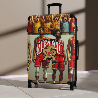 Maryland Terrapins men's Basketball Team Luggage Bag Rolling Suitcase Spinner